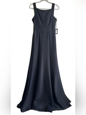 Vera Wang Sleeveless Elegant Black Evening Maxi Dress Black Size 6
